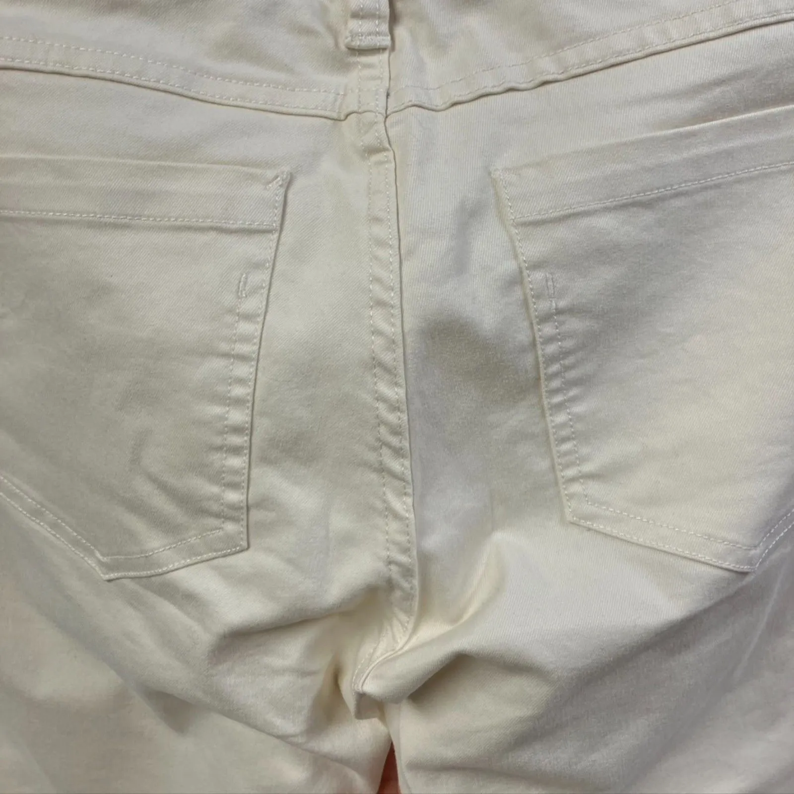 Toad & Co. Sequoia Skinny‎ Pant Ivory Womens 6 Organic Cotton Spring Preppy - Image 6