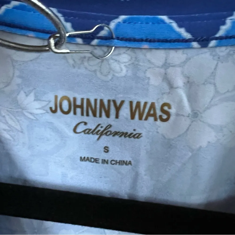 NEW! Johnny Was BLUE DOVE TANKINI WRAP‎ Swim Top Small - Image 6