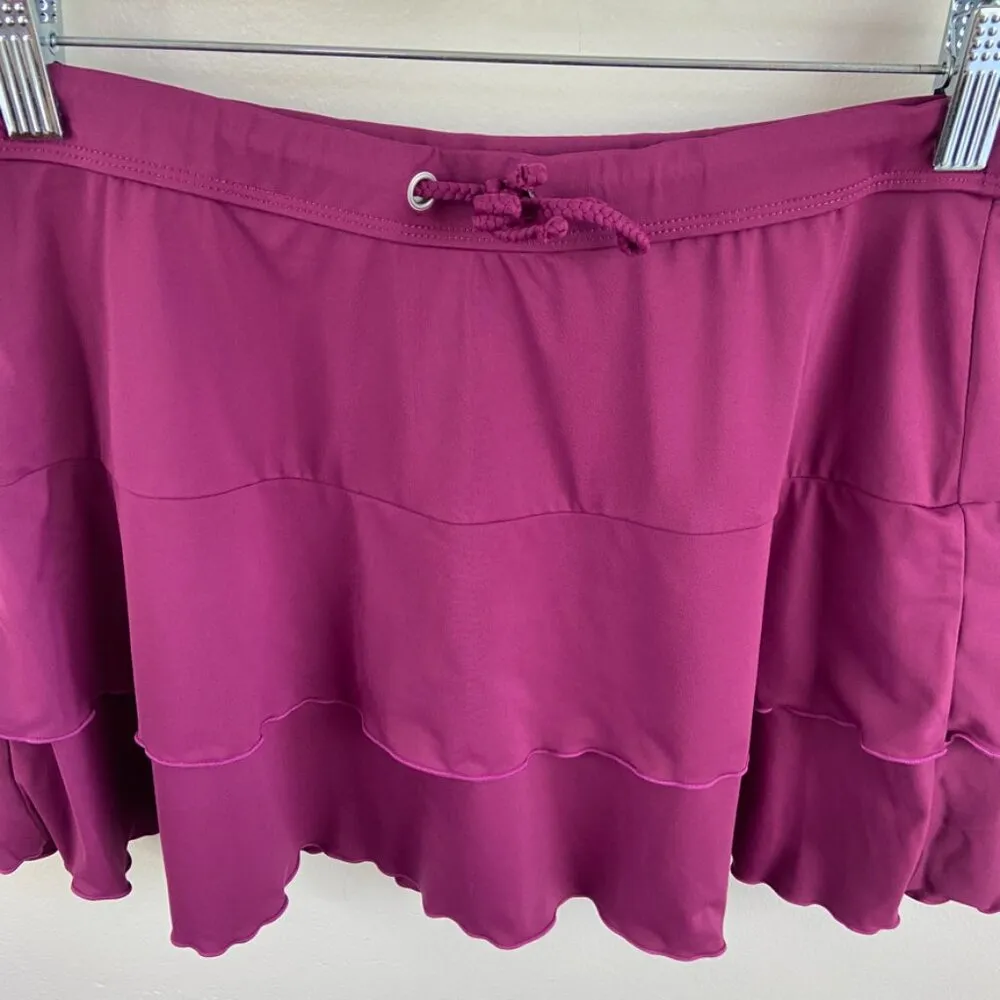 Athleta Berry Purple Flirt Swim Cover-Up Skirt - Image 5