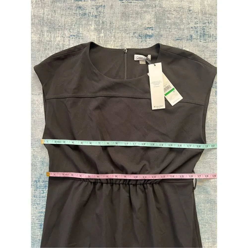 NWT! Calvin Klein Black Slim Fit Suit Separates Sleeveless Dress Size 14 / Large Black - Image 7