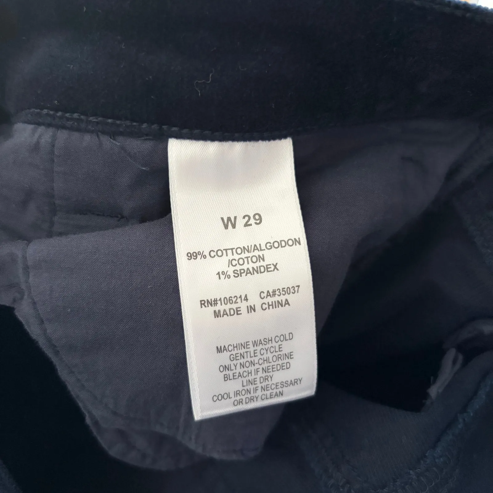 Joe's Jeans 'The Charlie' Sz 29 Dark Blue Crushed Velvet Straight Slim Pants - Image 8