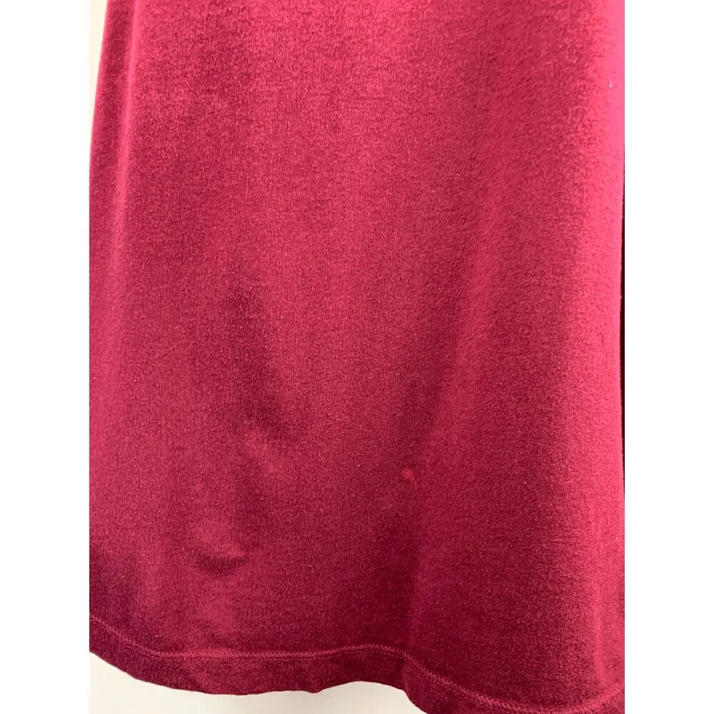 Women's Dress Barn Burgandy Long Sleeve Top - size 14/16 - Image 5