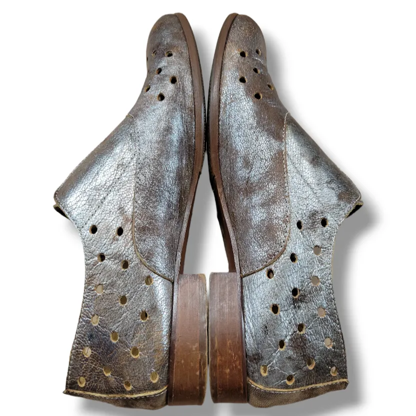 Mat 20 Shoes Size 8 US 38.5 EUR Mat20  Leather Oxfords Shoes Made In Italy Women's - Image 5