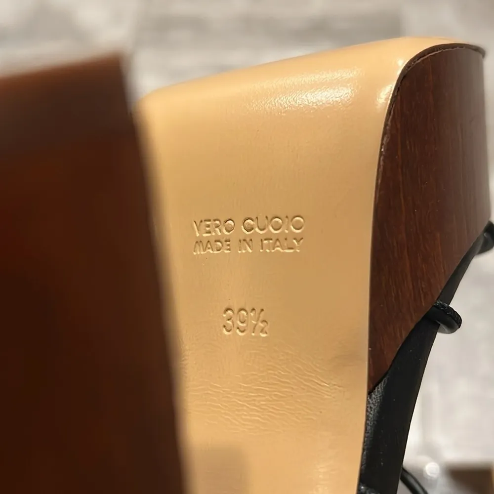 Gia Borghini X RHW Rosie Strappy Platform Sandals Black Size 8.5 - Image 12