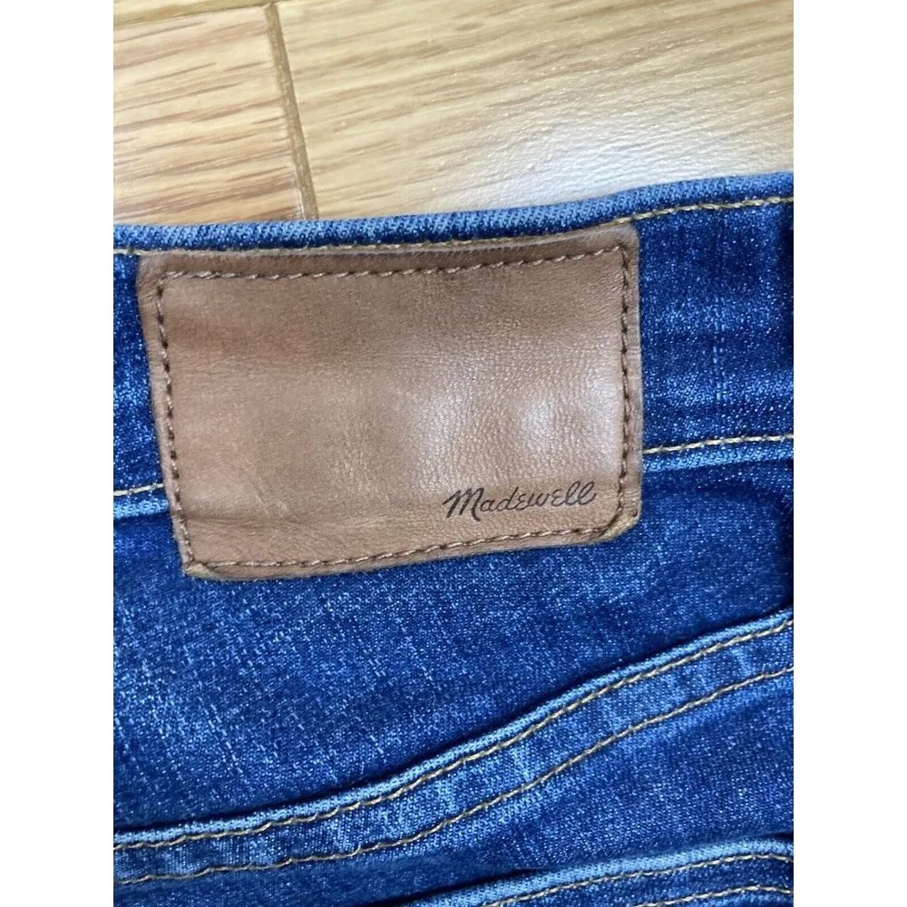 Madewell 9" High Riser Skinny Skinny Crop Jeans Womens 26? Dark Wash Style E8793 - Image 7