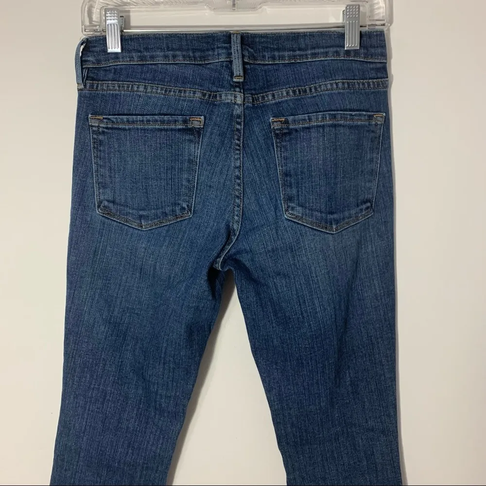 Frame Le Skinny De Jeanne Distressed Seville Wash Jeans Size 27 - Image 6