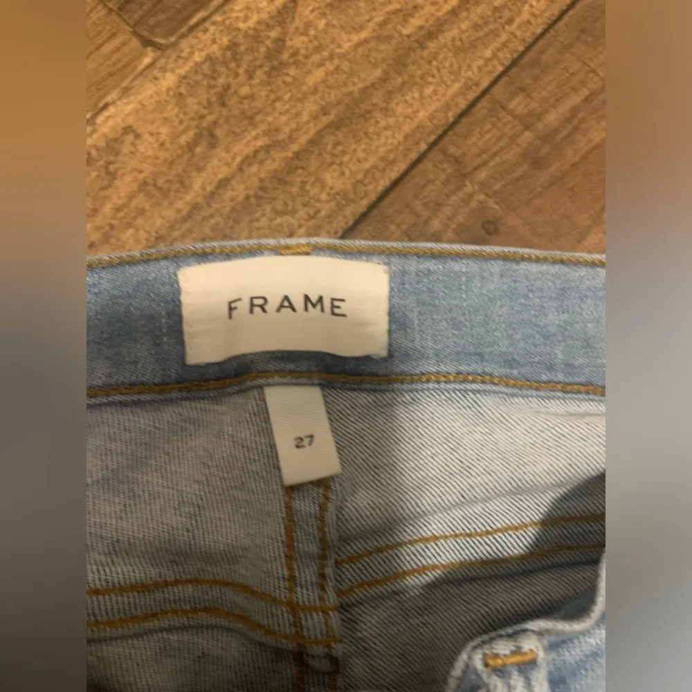 FRAME Le Skinny De Jeanne crop Jeans revolve distressed size 27 designer boho - Image 8