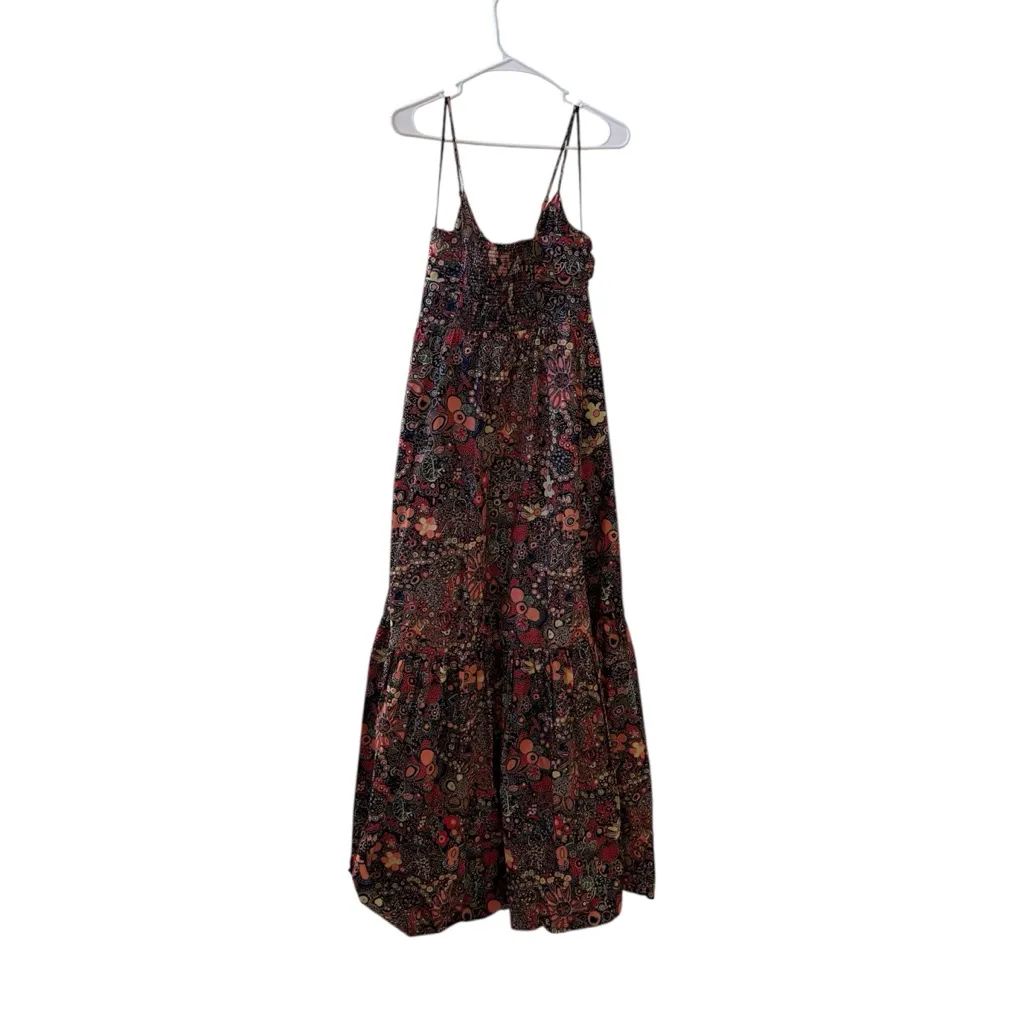 A.L.C. Laura Cutout Floral Maxi Dress Brown Sz 4 - Image 4