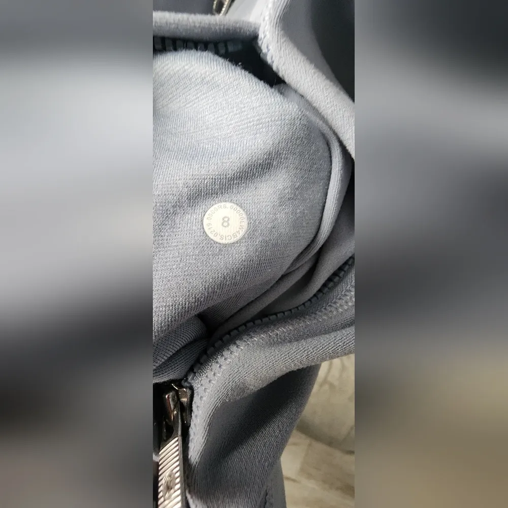 Lululemon  Hooded Define Jacket Nulu Chambray W4BCIS Size 8 RARE - Image 13