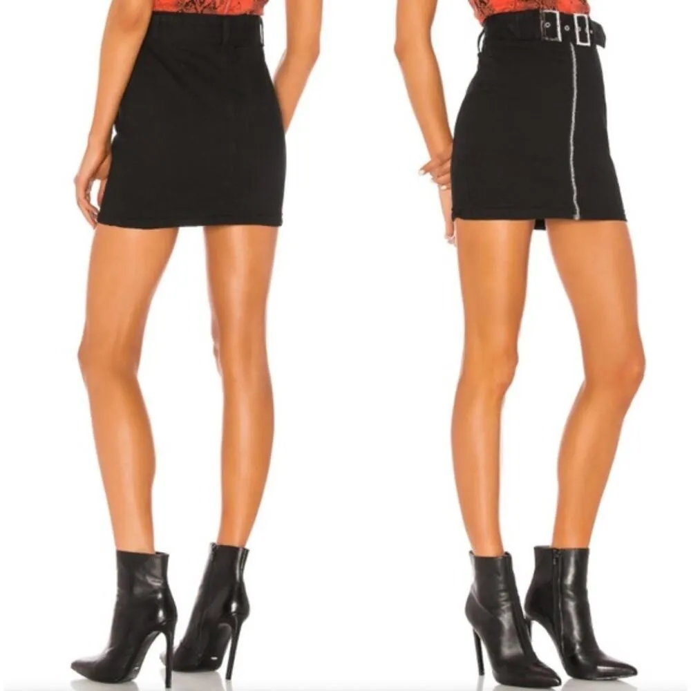 SUPERDOWN x REVOLVE sz S‎ black Denim Skirt - Image 3