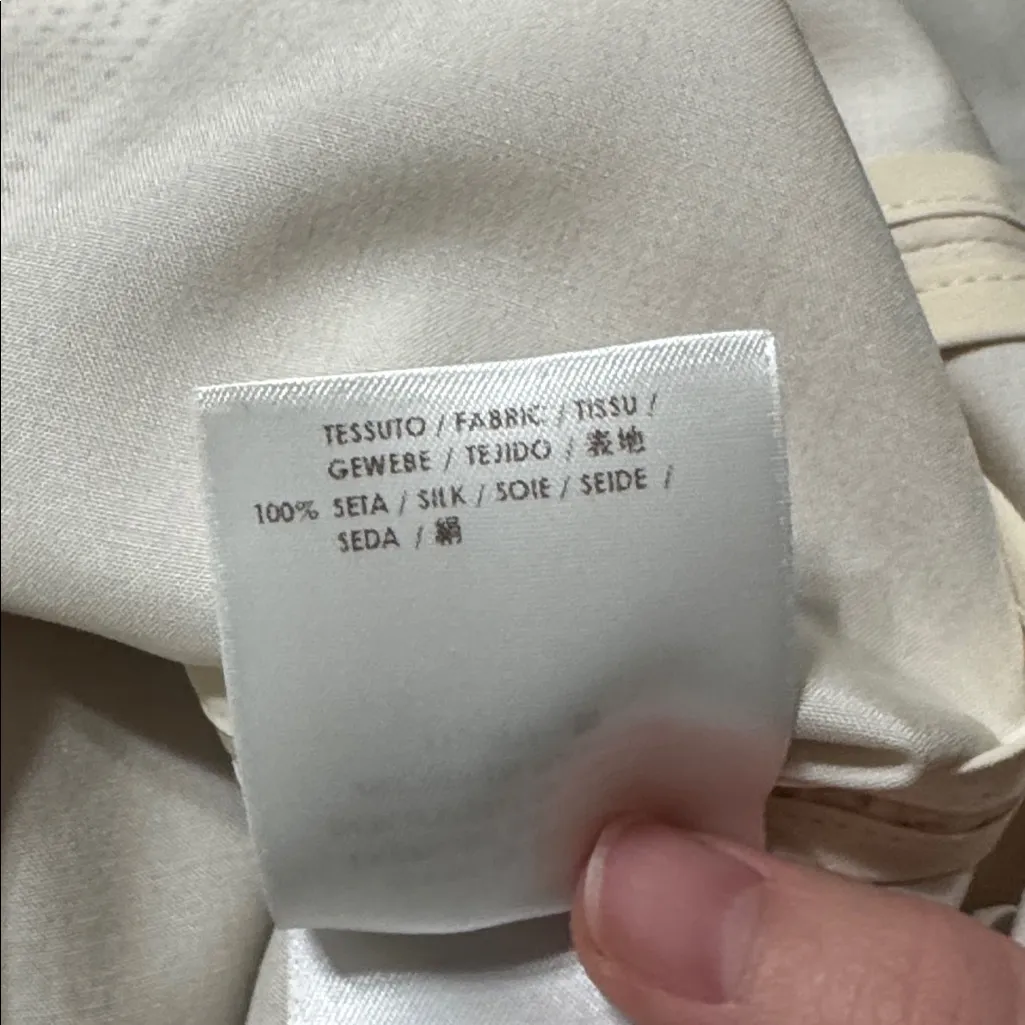 Stella McCartney Skate paper print blouse 100% silk Rare vintage size EU 40 - Image 11