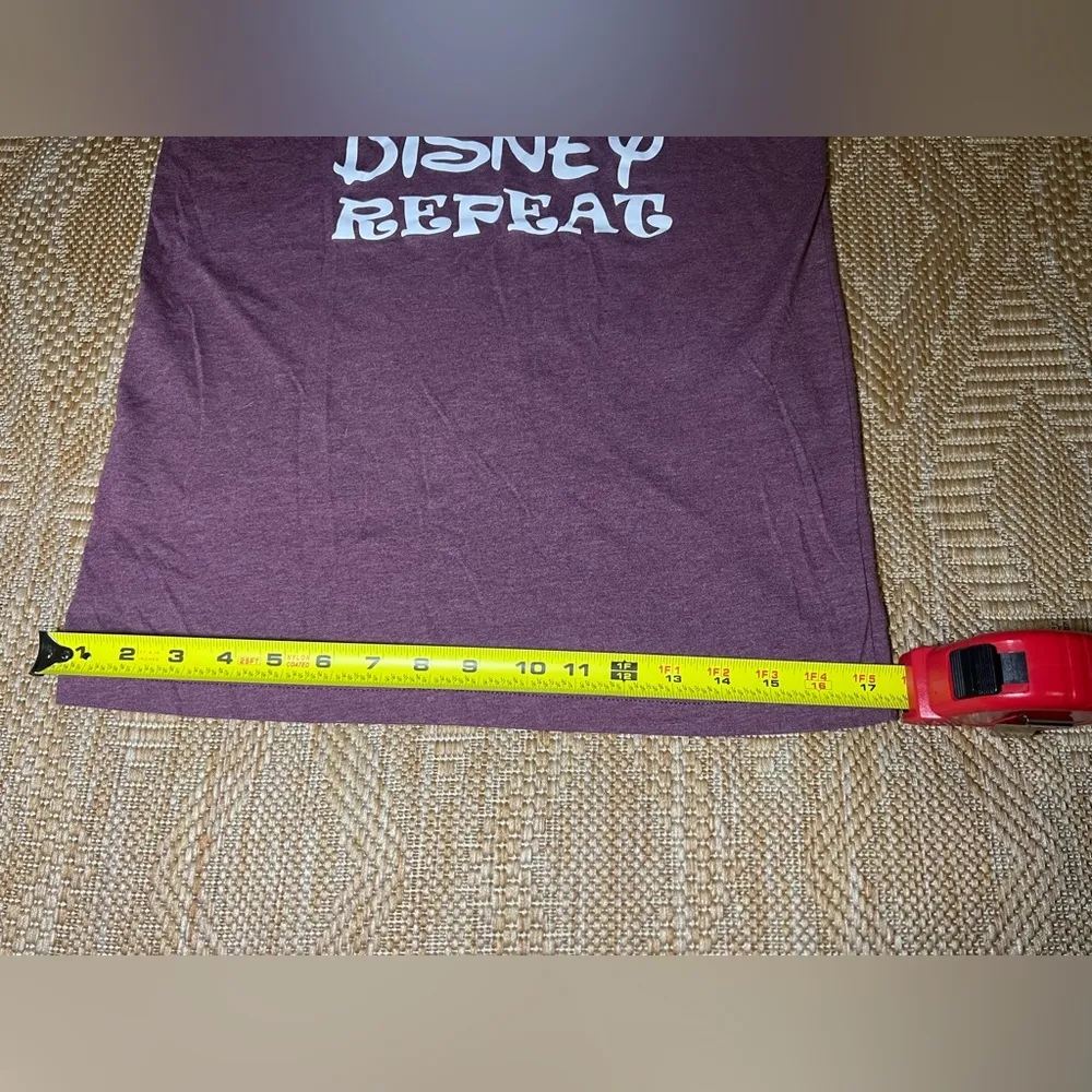 Disney Women's Funny Slogan Short Sleeve Tshirt,"Eat,Sleep,Disney,Repeat"Size S - Image 6
