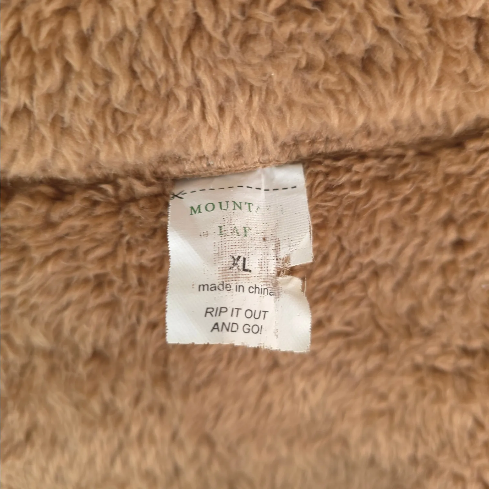 Mountain Lake Vest Women XL Brown Sherpa Lined Fleece Herringbone Cozycore Layer - Image 5