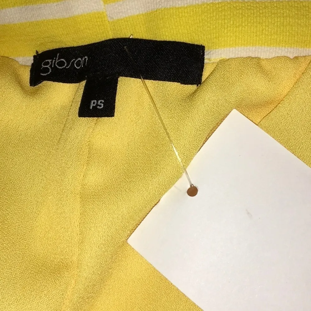 Gibson Yellow Paperbag Shorts Ruffle Ivy Tie Waist - Image 5