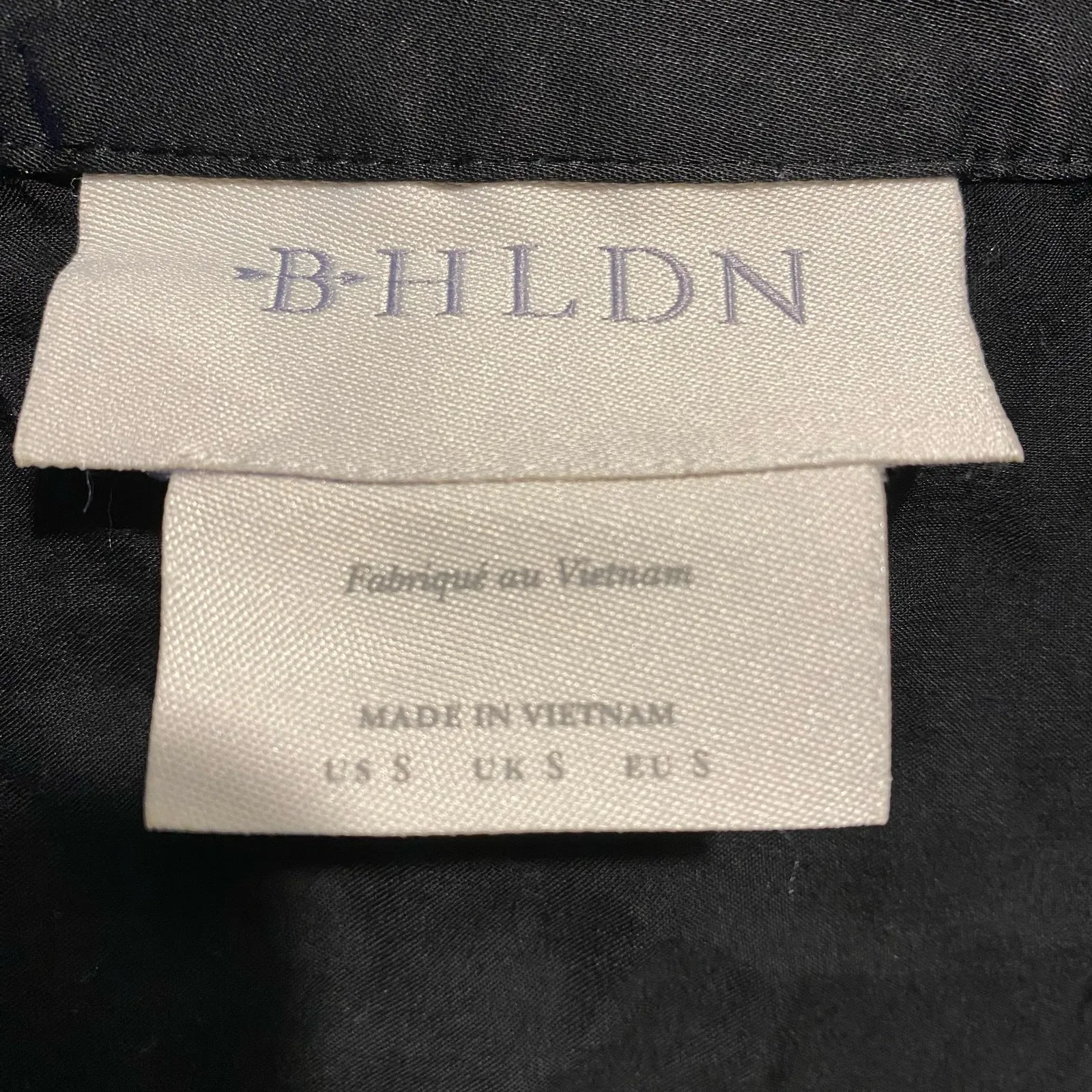 BHLDN Anthropologie Size S Matine Satin Lace Bridal Short Robe Black Silky - Image 5