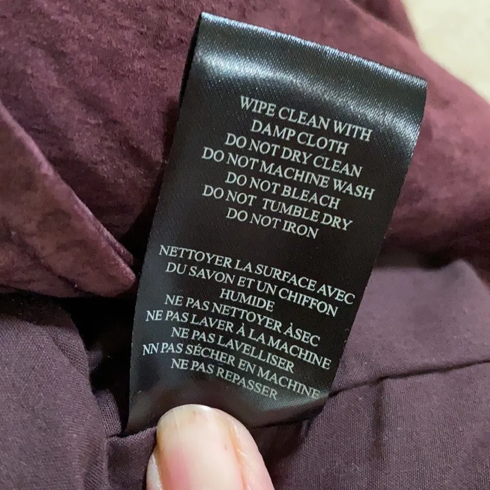 Blank NYC Size S Suede Leather jacket burgundy - Image 7