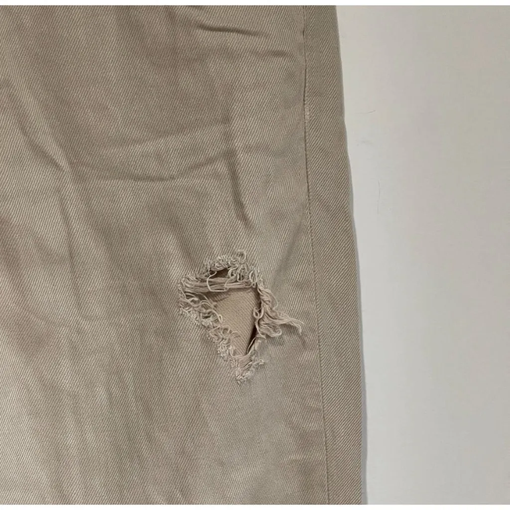 J Brand Ripped Jeans Straight Leg Aidan Natural Destroyed Size 27 x 29 - Image 4