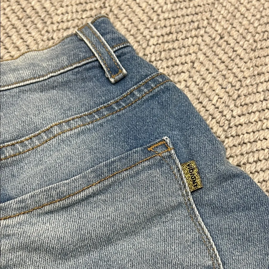 Vibrant Distressed Jean Shorts NWT - Image 11