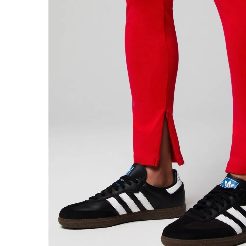 Fabletics NEW XL 24/7 Skinny Pant Red High Waisted Leggings Ankle Zip Pants - Image 5