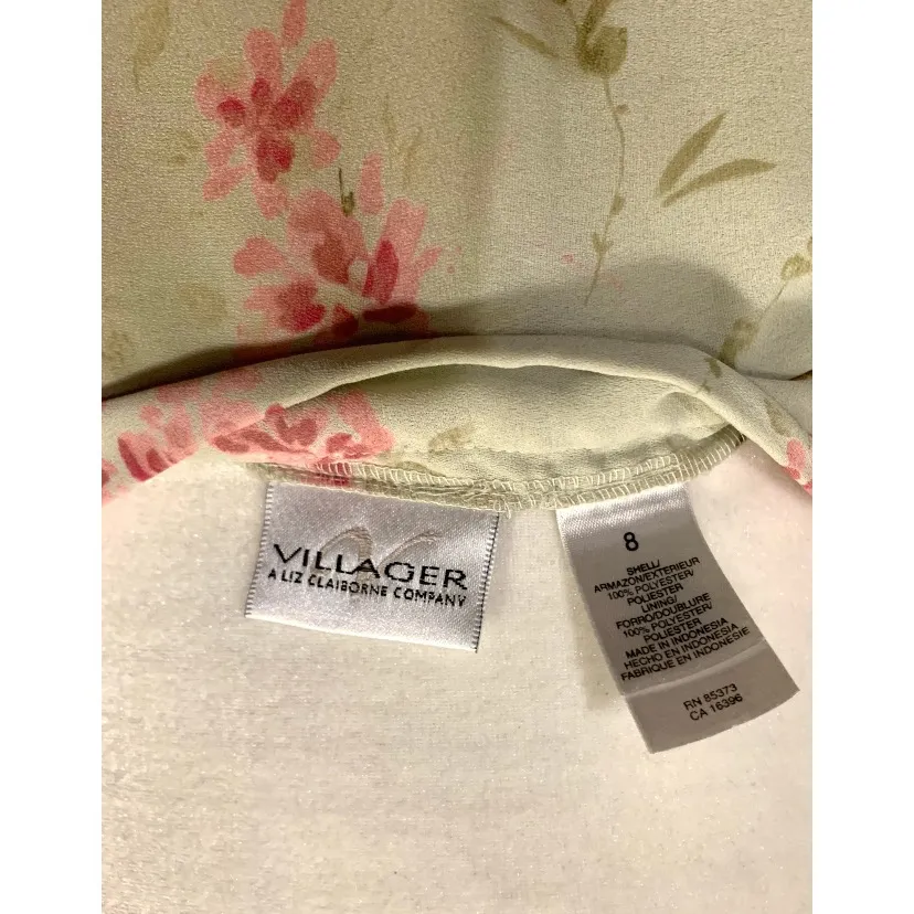 Villager Vintage 90s Green Floral Maxi Slit Skirt  - Image 8