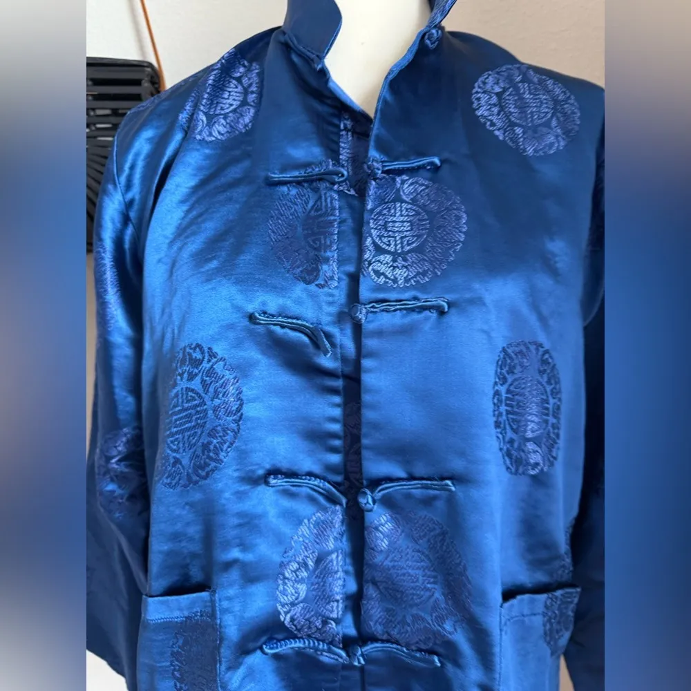 Vintage Yi Fang Robe Top Blue Size M - Image 2