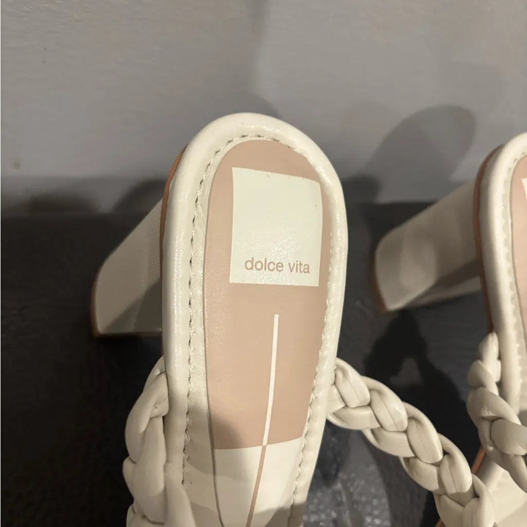 New Dolce Vita Women's Pang Heeled Sandal color ivory Stella Size 9.5 - Image 6