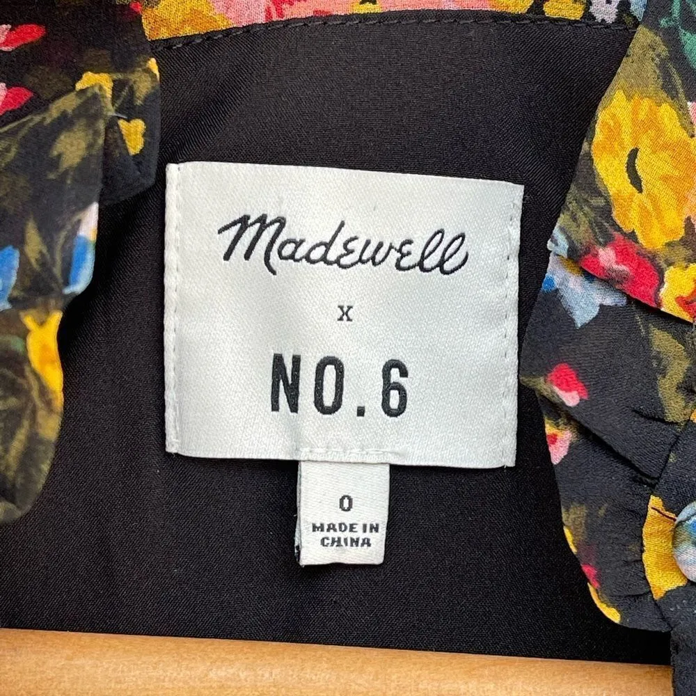 Madewell x No.6 Silk Beacon Dress in Garden Bouquet size 0 - Image 8