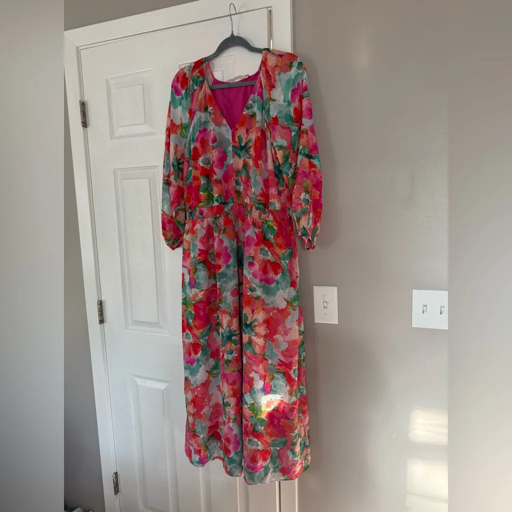 Soft Surroundings Floral Colorful Maxi Dress Flowy Beach Vacation Resortwear - Image 6