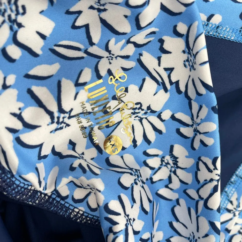 Lilly Pulitzer Luxletic Carpe Vita Flare Leggings Low Tide Navy Size XXS NEW - Image 6