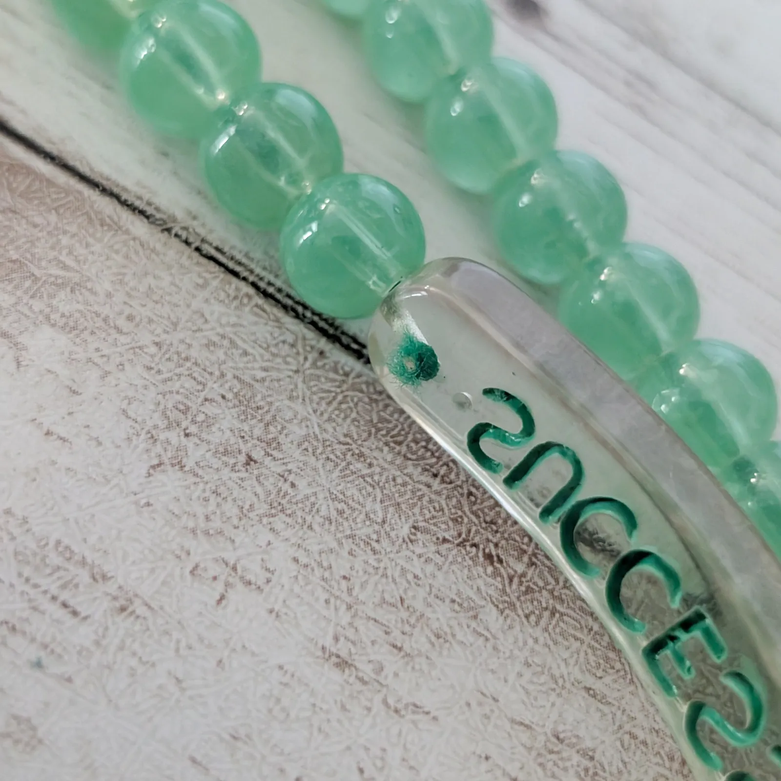 Stretch Bracelet with Success Charm Green - Image 6