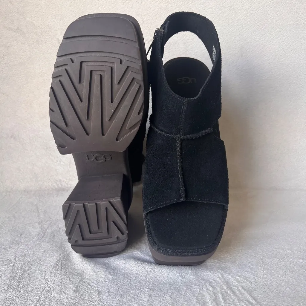 UGG Women's Black New Heights 4" Platform  Sandals  Size US 9 - Image 12
