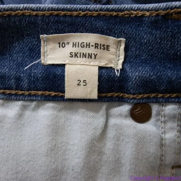 NEW Madewell 10" High-Rise Skinny Jeans in‎ Dewitt Wash: Button-Front TENCEL, 25 - Image 14