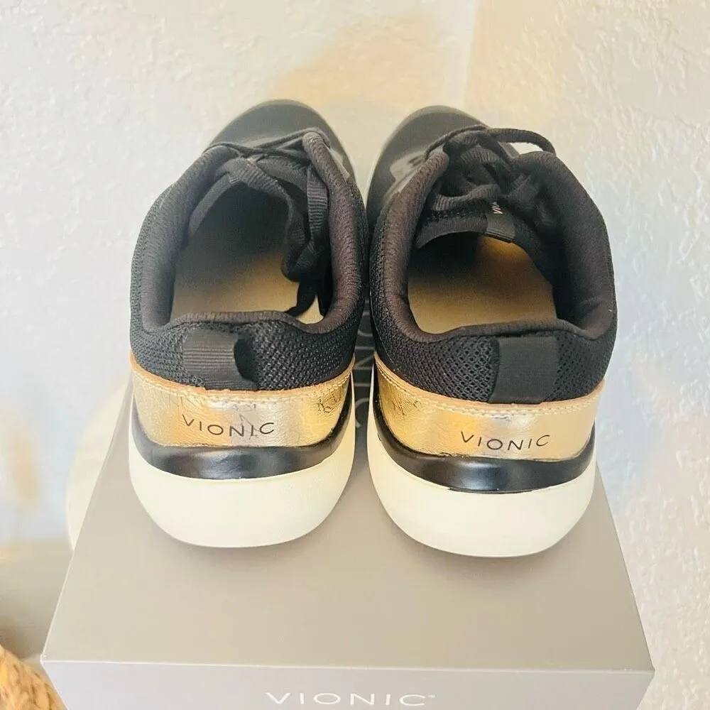 VIONIC Leyo Sneaker Orthotic Comfort Cushioned Tennis Shoes, Black, Size 8, NWT - Image 6