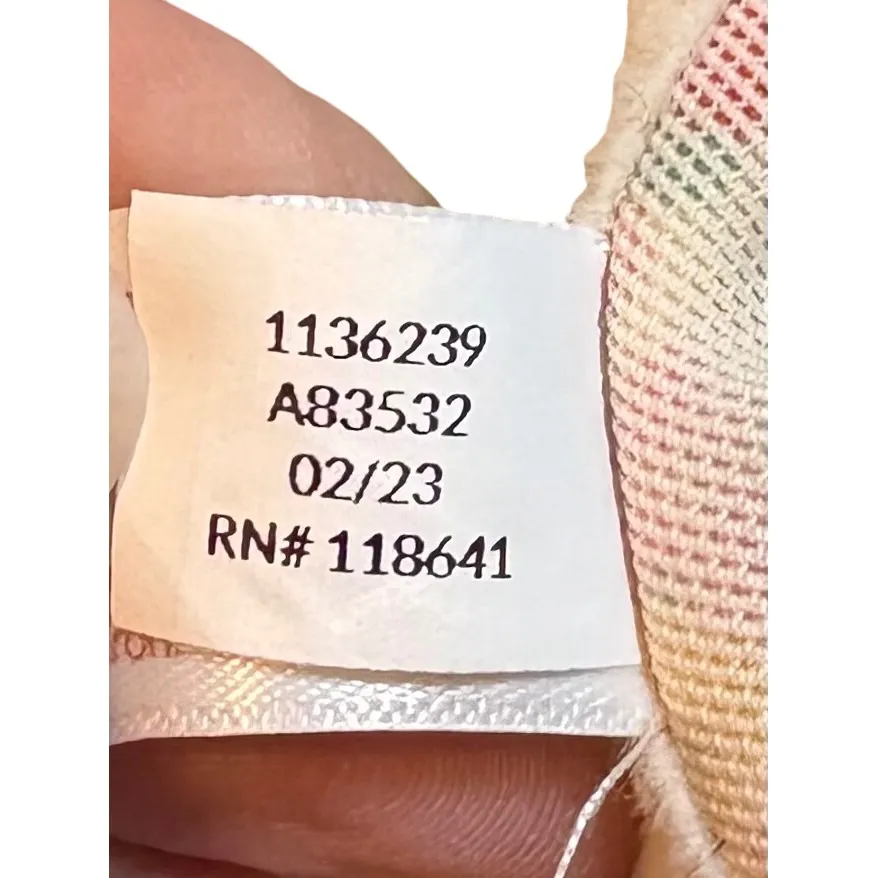 Cacique 46C Smooth Boost Plunge Bra Floral Print Underwire Adjustable Straps - Image 10