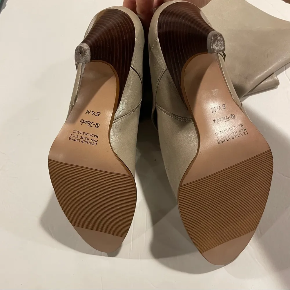 Adorable 70’s gray soft leather boho western heeled boots Stevie Nicks festival Size 6.5 - Image 8