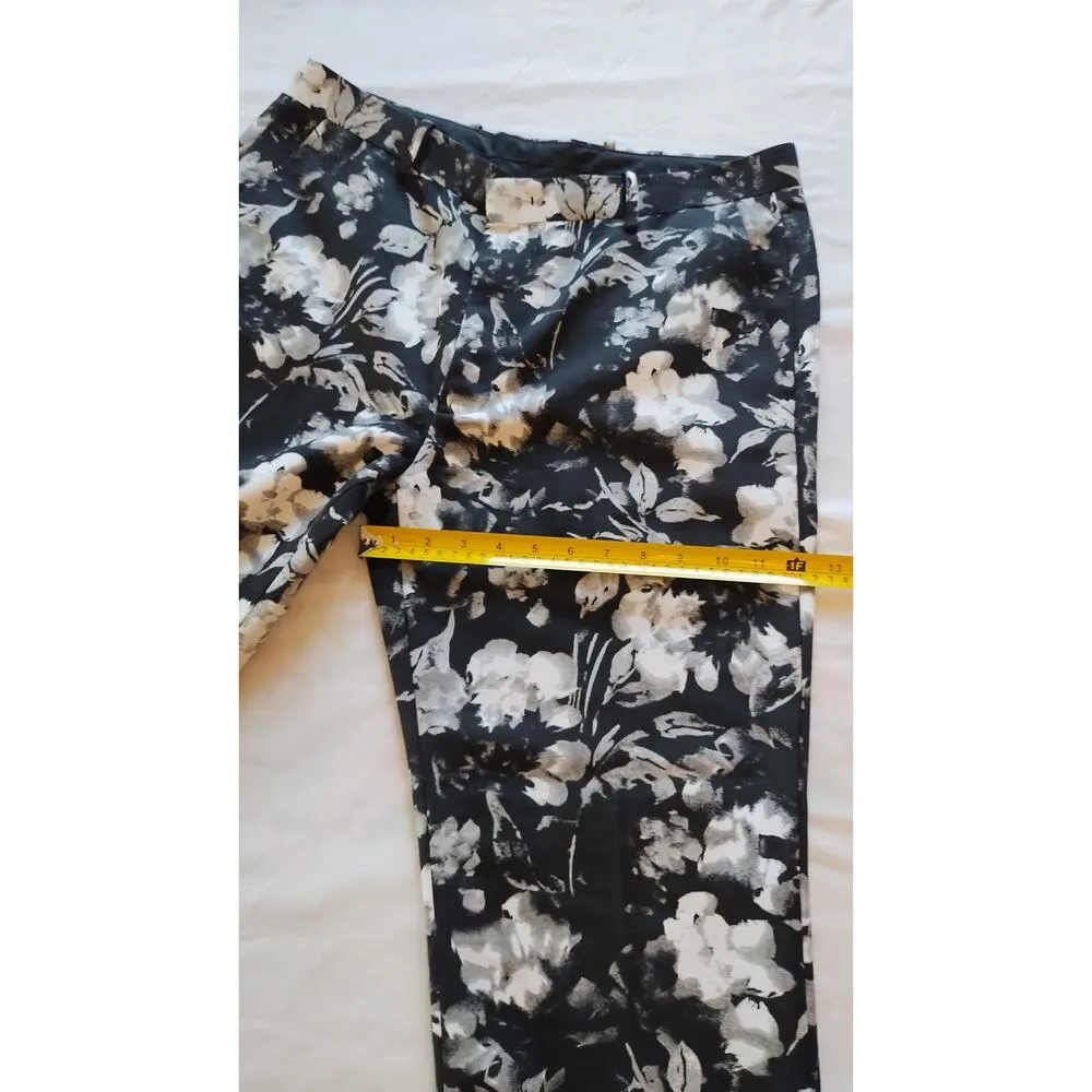 INC International Concepts slim fit Flower Pants black and white SZ 30W/33L - Image 13