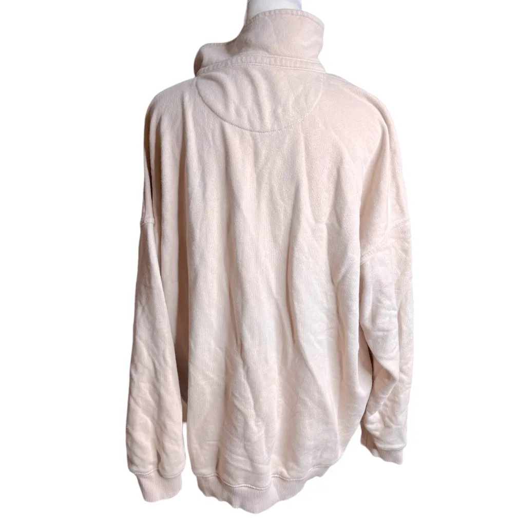 Aerie woman’s oversized sweatshirt raw bottom hem size small - Image 5