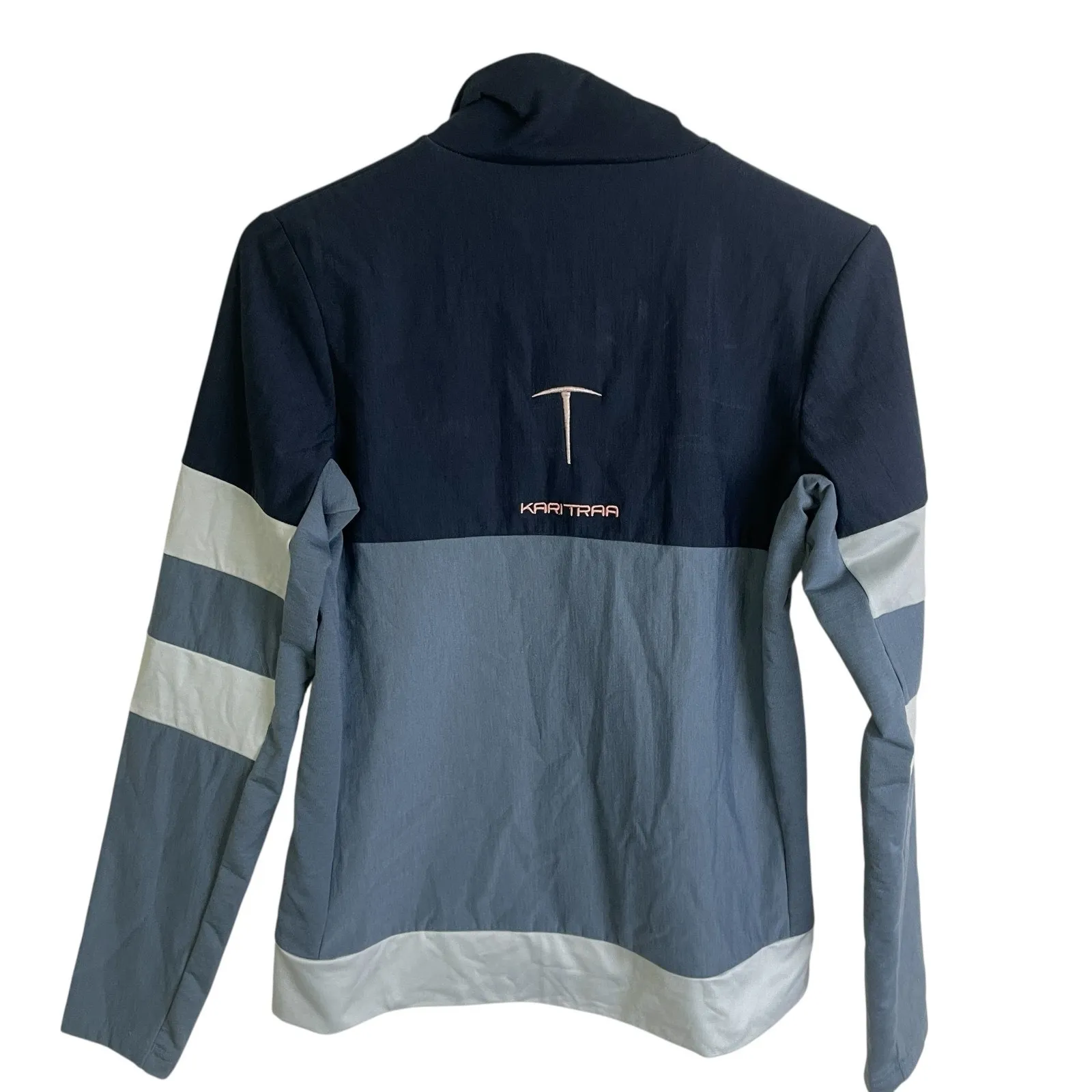 Kari Traa Jacket Womens XS Blue Full Zip Midlayer Marin Outdoors Wool Blend * - Image 2