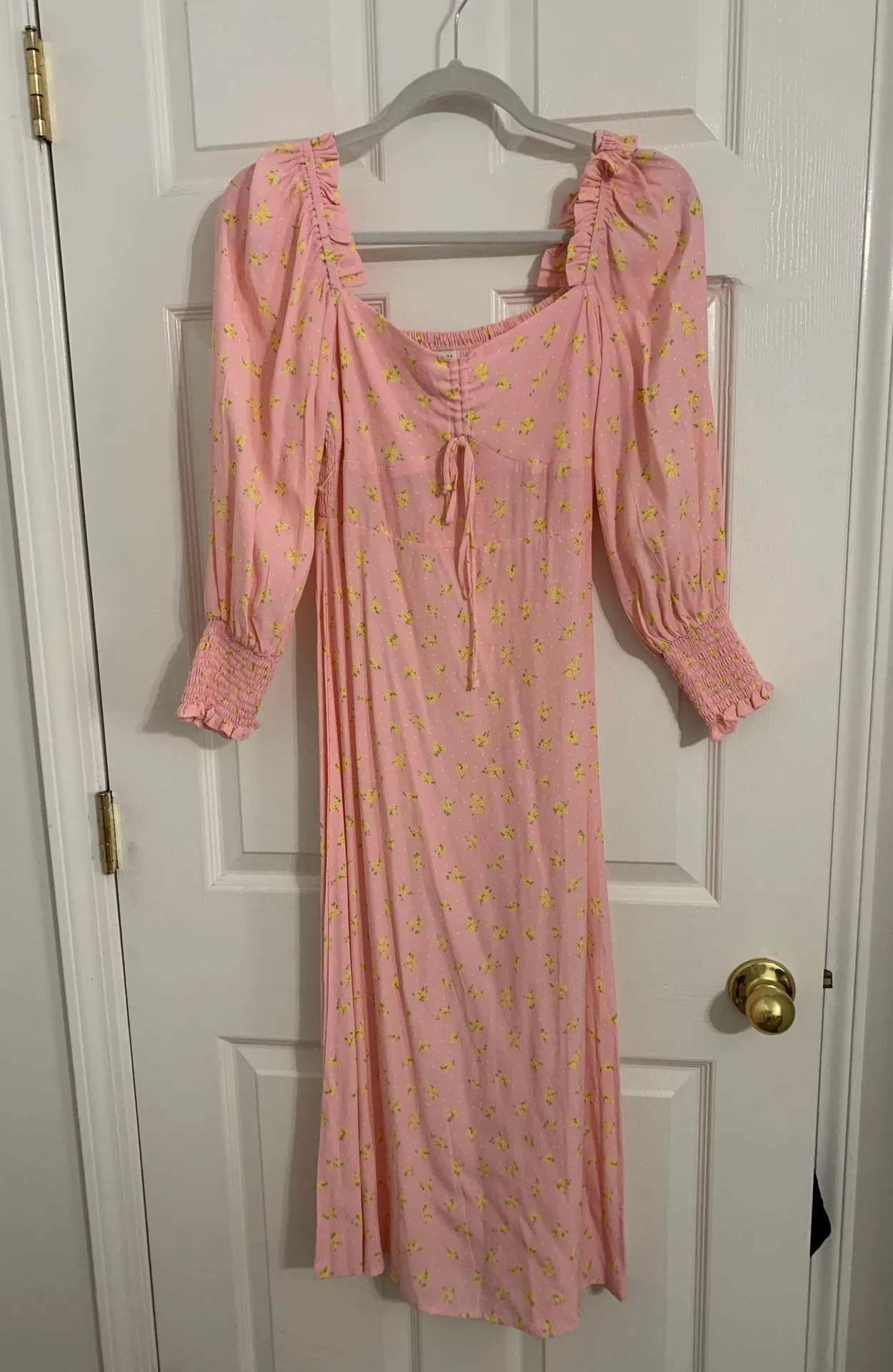 MATHILDE MIDI DRESS IN PINK LUDA FLORAL - Image 7