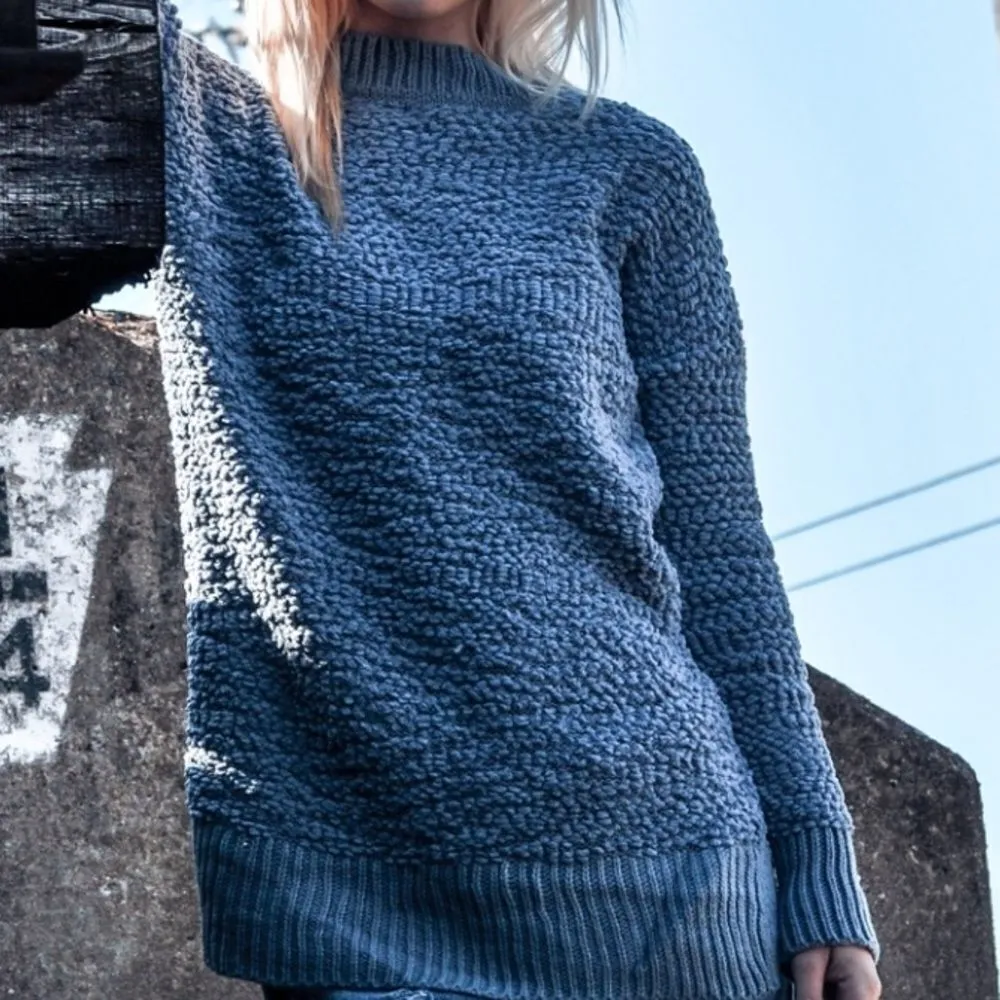 Popcorn Sweater‎ Blue - Image 2