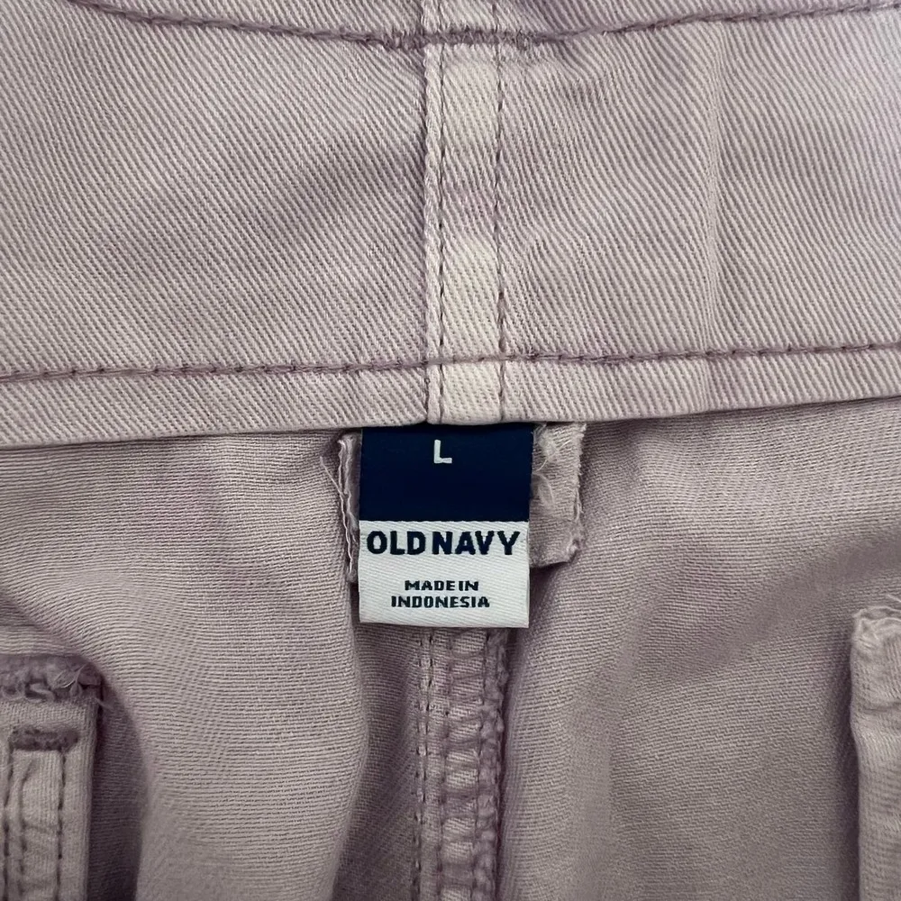 Old Navy Purple Belted High Waisted Twill Shorts Size Large New - Image 7