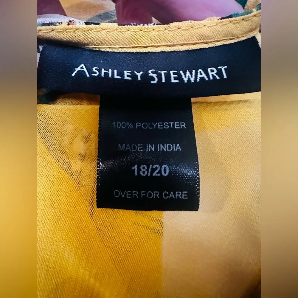 Ashley Stewart Duster Plus 18/20 Curvy Kimono Boho Open Front Elastic Waist - Image 10