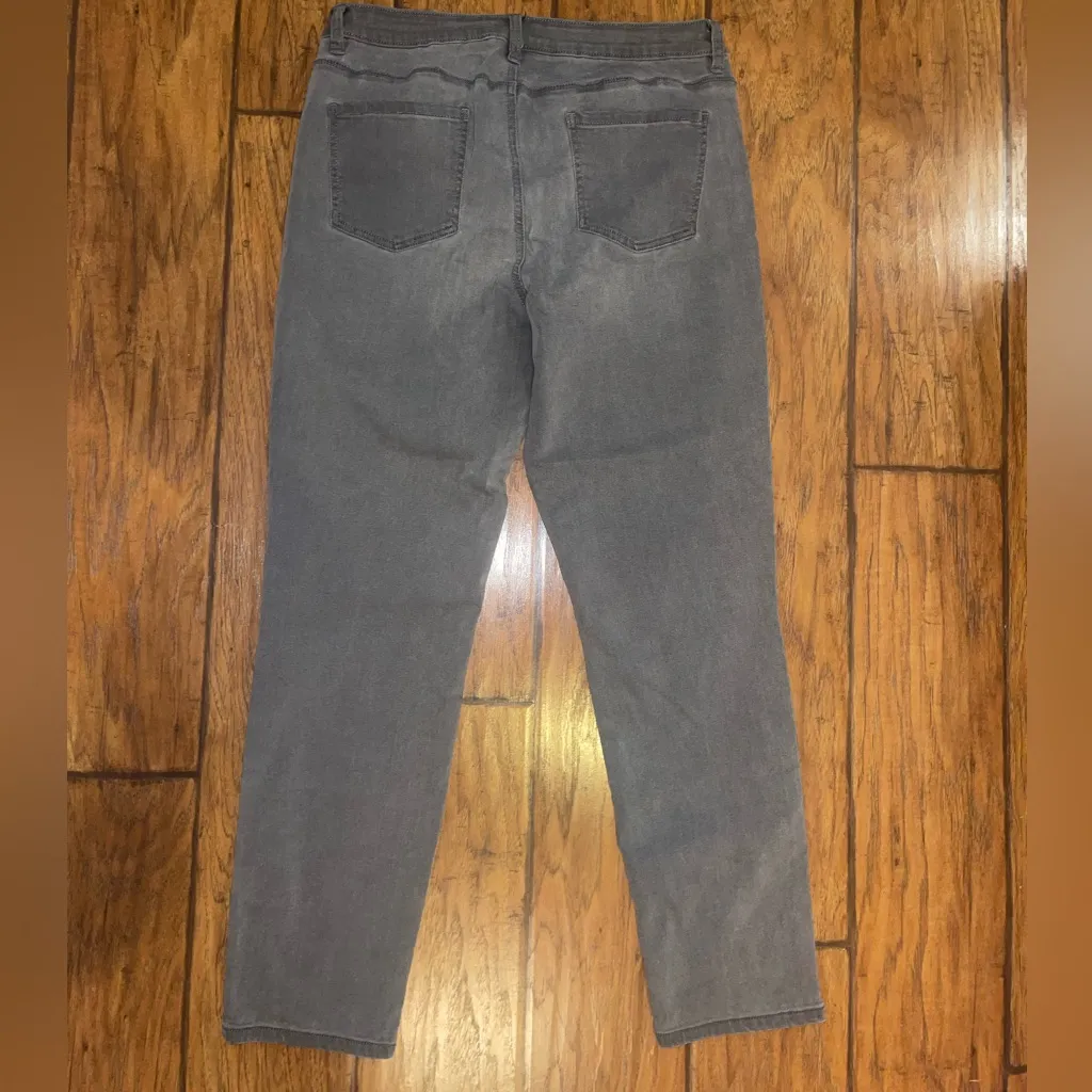 Buffalo David Bitton Charcoal stretch Skinny Jeans womans size 14 34 - Image 2