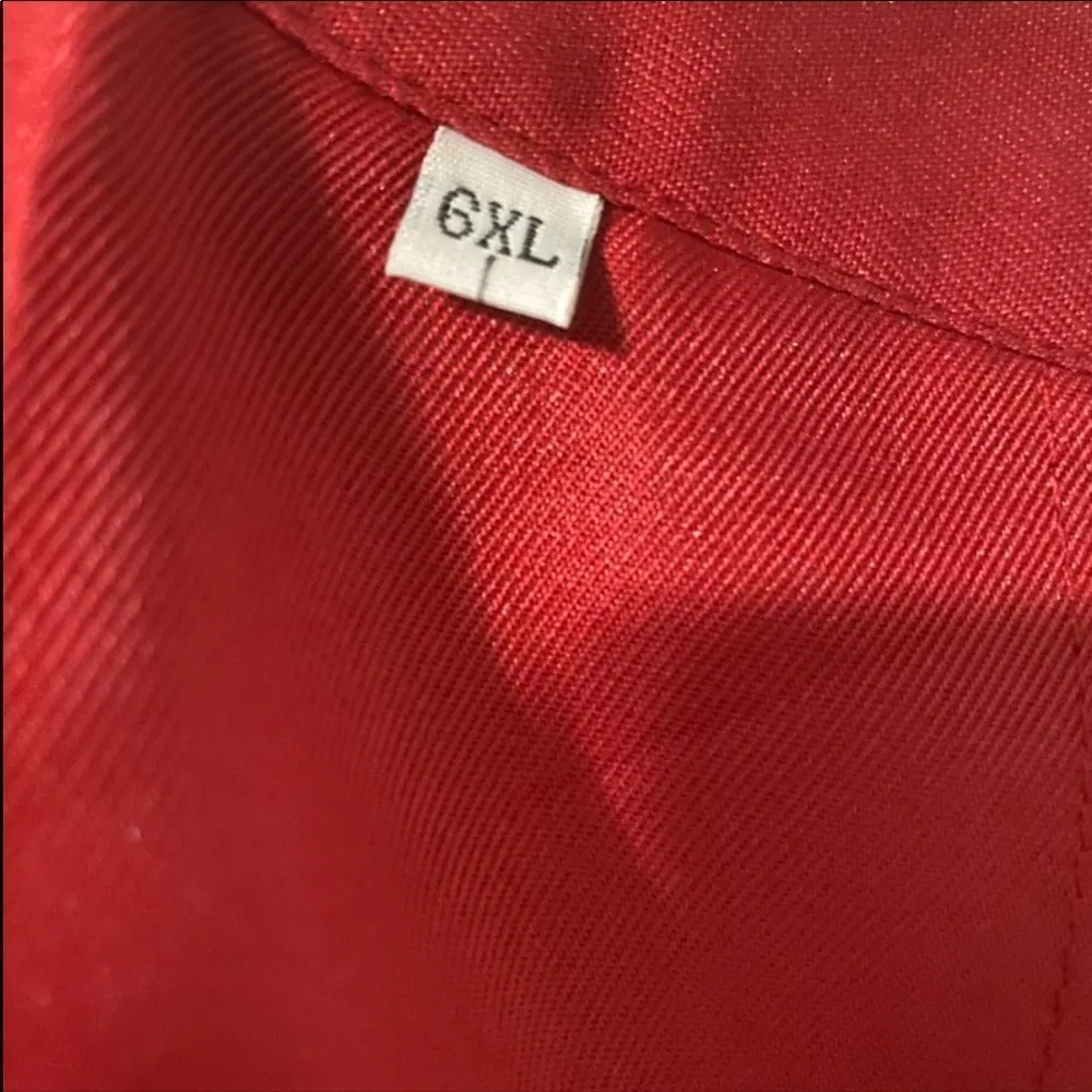 Red light weight, very thin dress pants Red Size undefined - Image 3