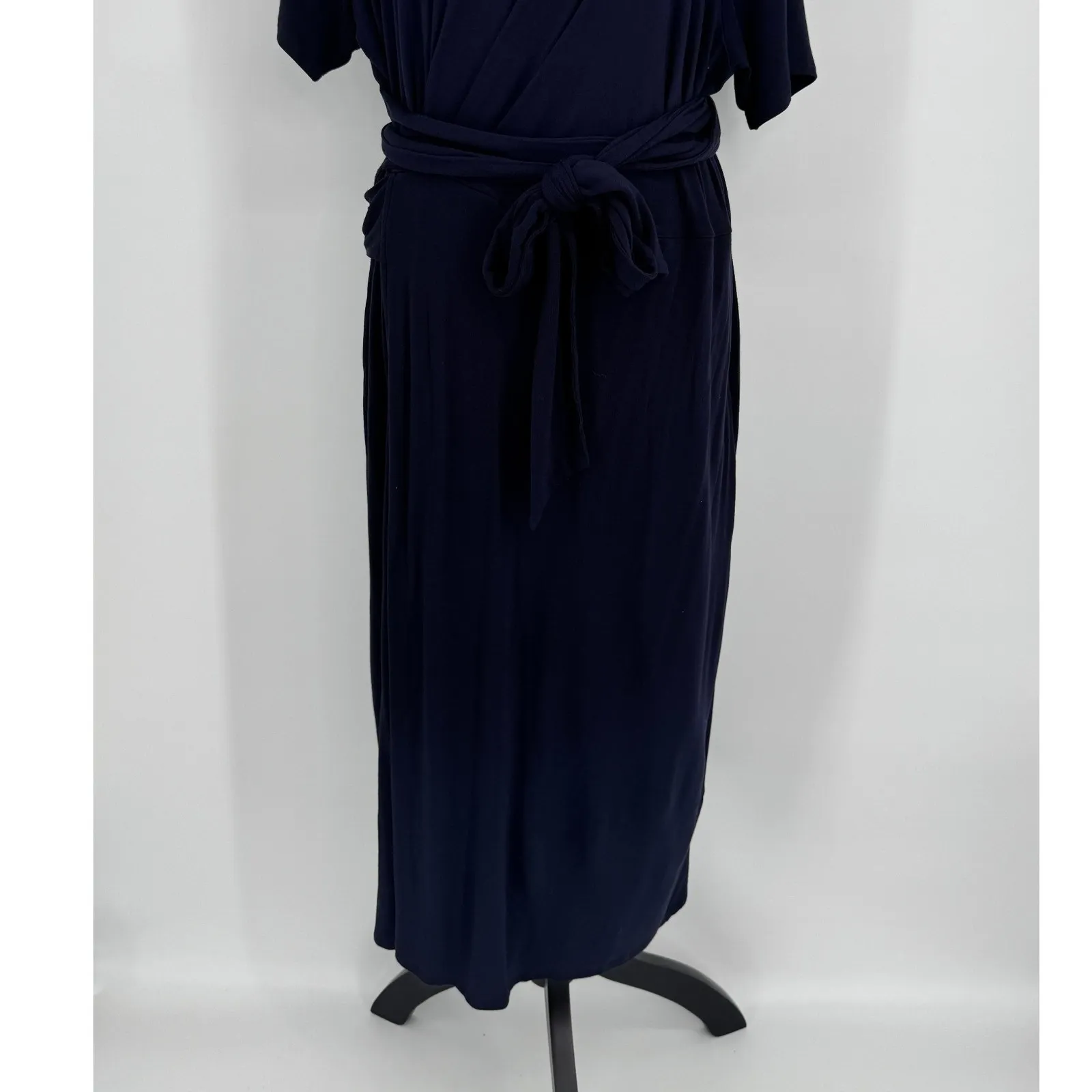 Universal Standard Delilah Liquid Jersey Dress Size 18/20 Navy Minimalist Chic - Image 5