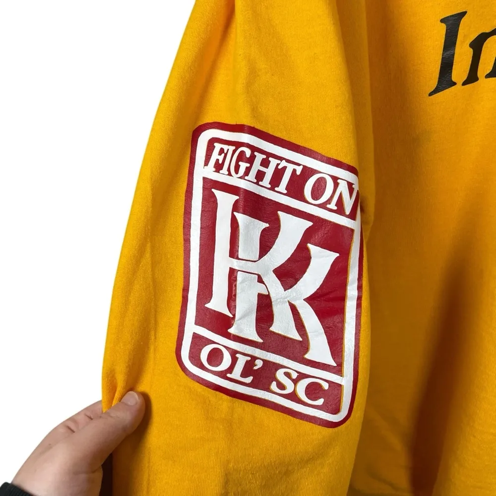 University of Southern California Unisex Lucky Me I’m A Trojan Sweatshirt Size L Yellow Size L - Image 6