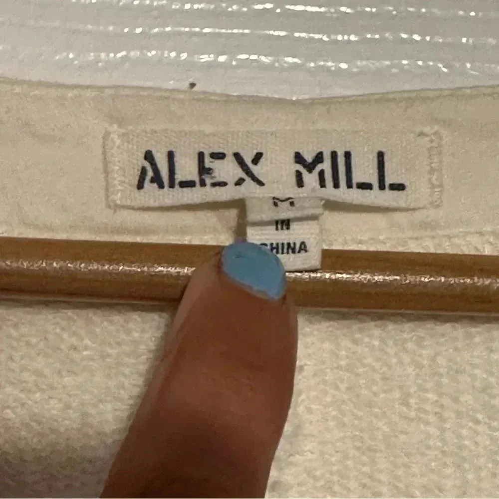 Alex Mill French Terry Romper Playsuit Cream V - Image 4