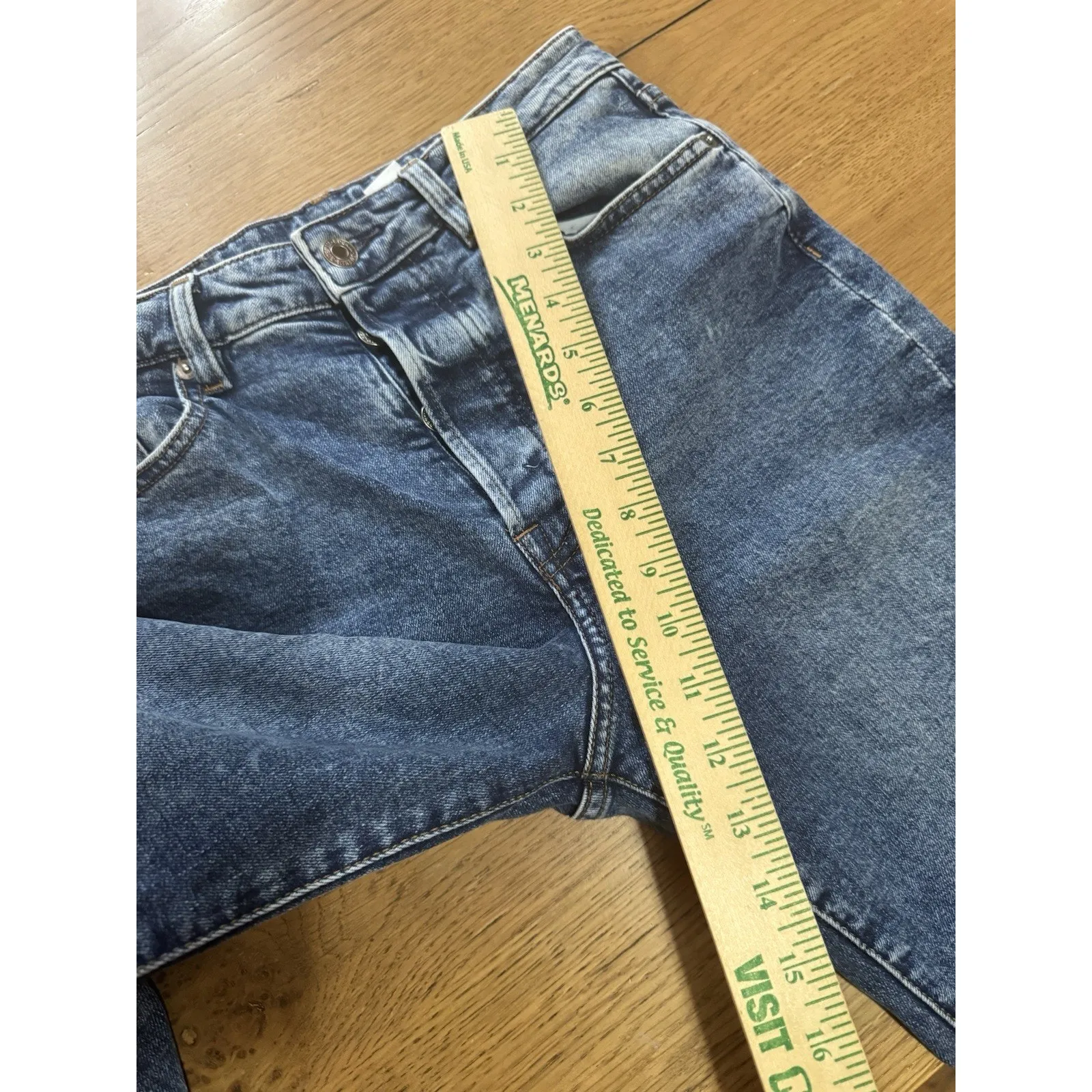 H&M Women Mom Jeans Ultra High Waist Size 4 Preppy Modern Designer Classic City - Image 4