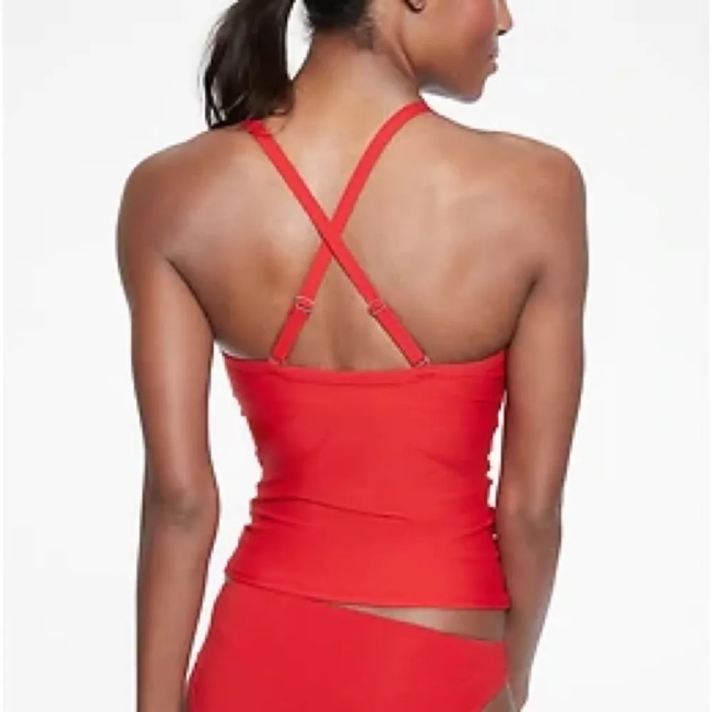 ATHLETA Tankini Top RED Small Tall ST - Image 5