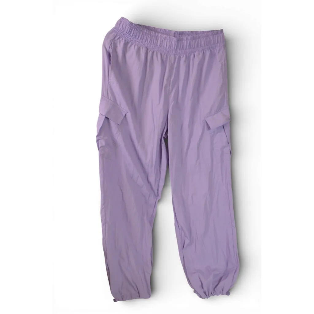 All in Motion Cargo Parachute Pants Women’s Medium M Lilac Purple Elastic Waist - Image 2